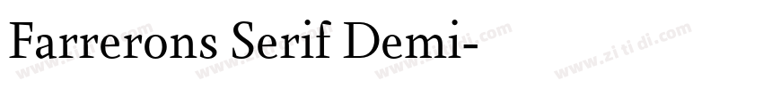 Farrerons Serif Demi字体转换